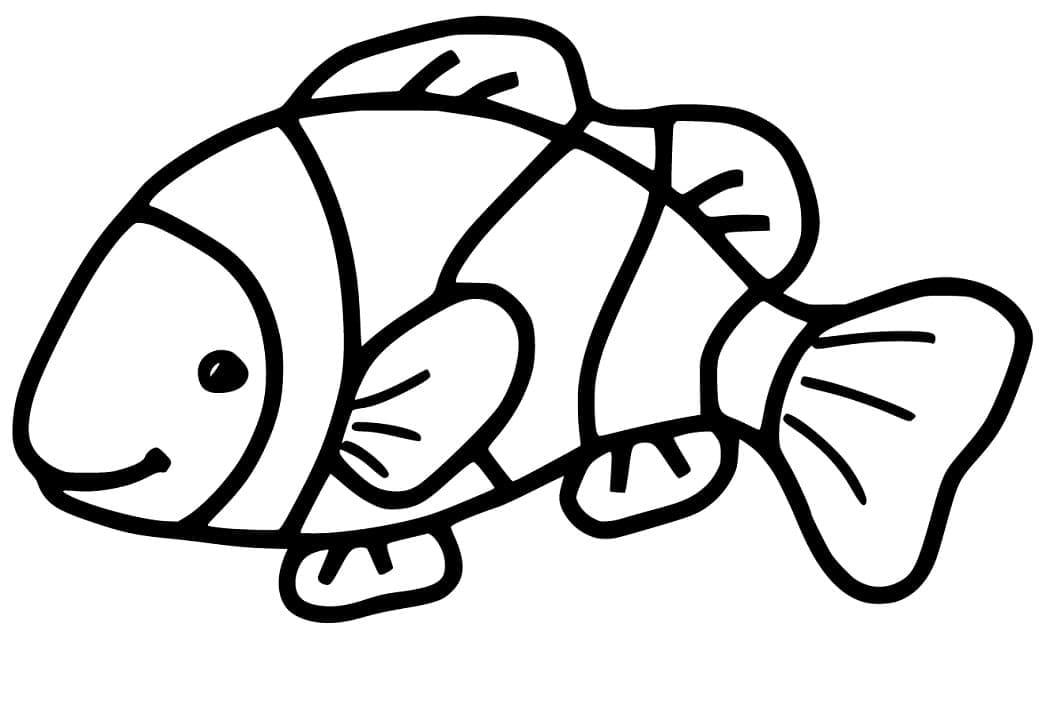 Disegno da colorare: Pesce Pagliaccio (Animali) #218317 - Pagine da Colorare Stampabili Gratuite
