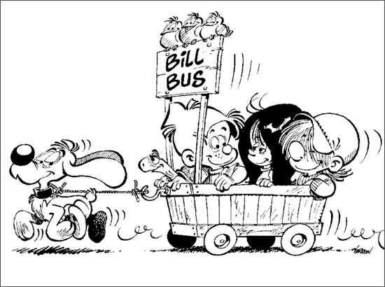 Disegno Billy e Buddy: il giro sul Bill Bus da colorare Disegno Billy e Buddy: il giro sul Bill Bus da colorare