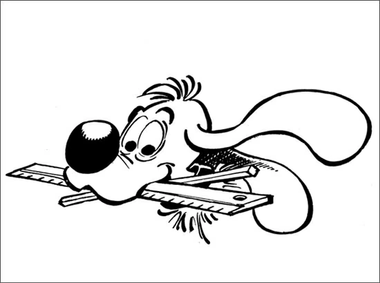 Disegno Billy con un righello e matite per il ritorno a scuola da colorare Disegno Billy con un righello e matite per il ritorno a scuola da colorare