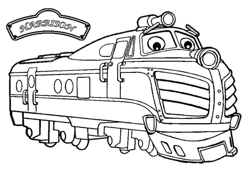 Disegno Harrison di Chuggington da colorare