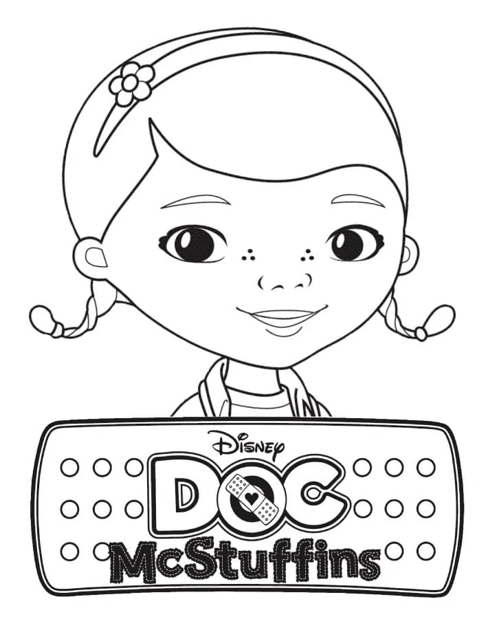 Disegno Doc McStuffins ritratto sorridente da colorare