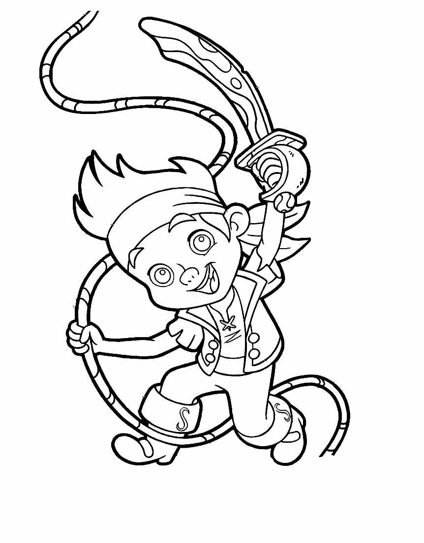 Disegno Jake brandisce la sua spada mentre corre da colorare Disegno Jake brandisce la sua spada mentre corre da colorare