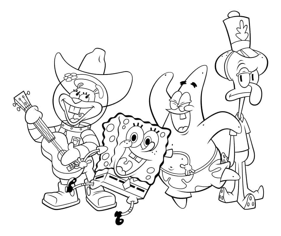 Disegno da colorare: SpongeBob SquarePants (Cartoni Animati e Serie Animate) #195120 - Pagine da Colorare Stampabili Gratuite
