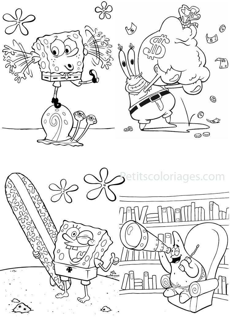 Disegno da colorare: SquareBob SquarePants (Cartoni Animati e Serie Animate) #33417 - Pagine da Colorare Stampabili Gratuite