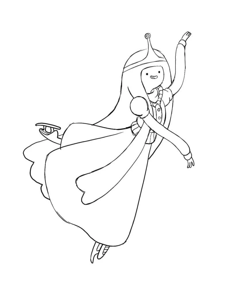 Disegno Principessa Cotton Candy che danza con grazia da colorare