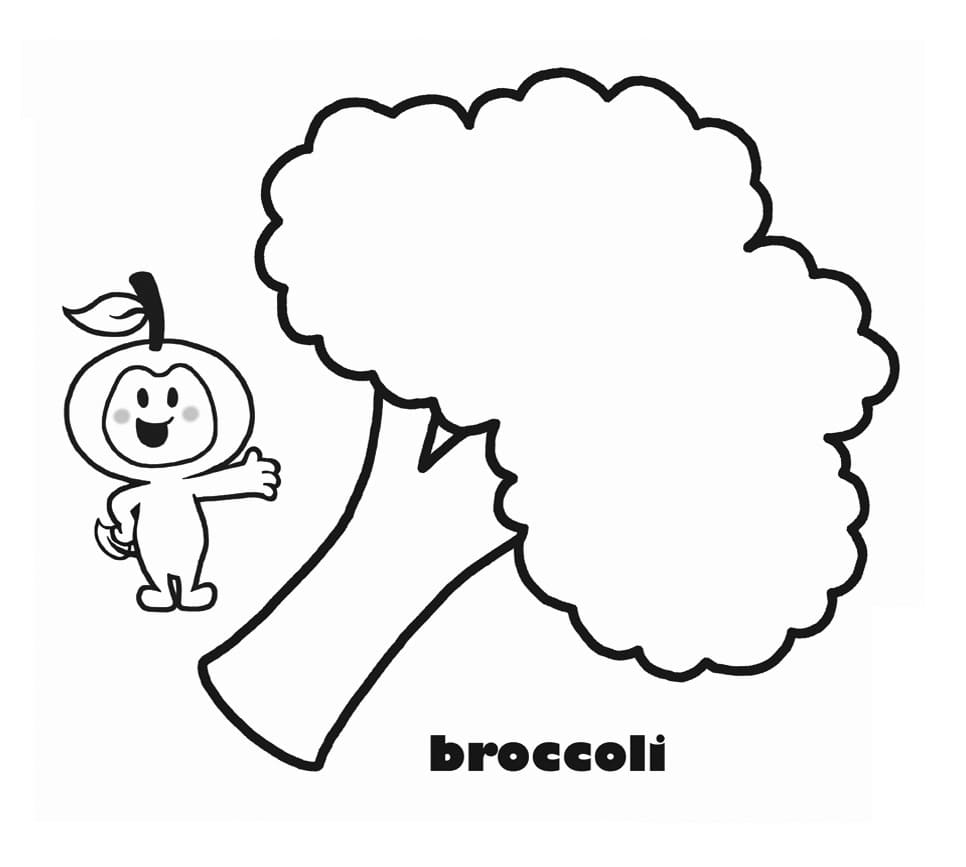 Disegno da colorare: Broccoli (Cibo e Nutrizione) #203725 - Pagine da Colorare Stampabili Gratuite