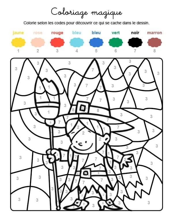 Disegno Streghetta sorridente con la sua scopa da colorare Disegno Streghetta sorridente con la sua scopa da colorare