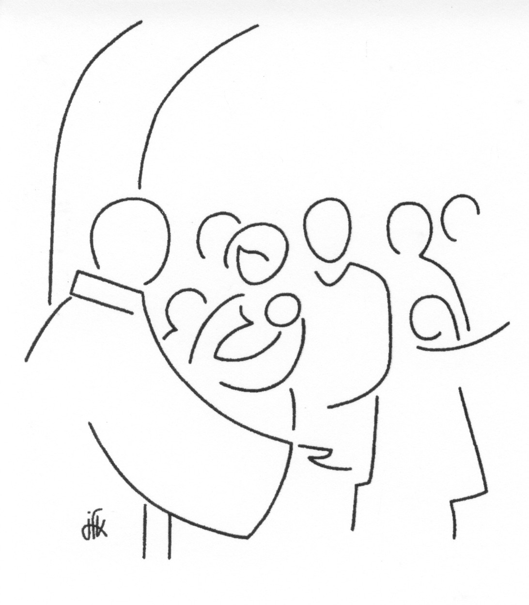 Disegno da colorare: Battesimo (Feste e Celebrazioni) #57460 - Pagine da Colorare Stampabili Gratuite