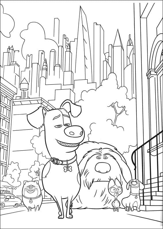 Disegno da colorare: The Secret Life of Pets (Film di Animazione) #206618 - Pagine da Colorare Stampabili Gratuite