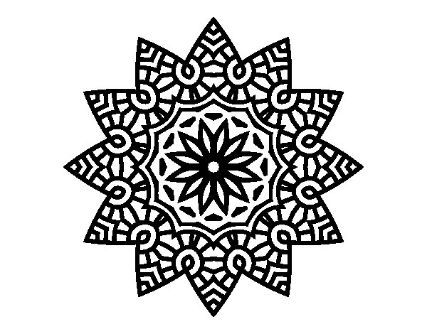Disegno da colorare: Mandala di Stelle (Mandala) #117960 - Pagine da Colorare Stampabili Gratuite