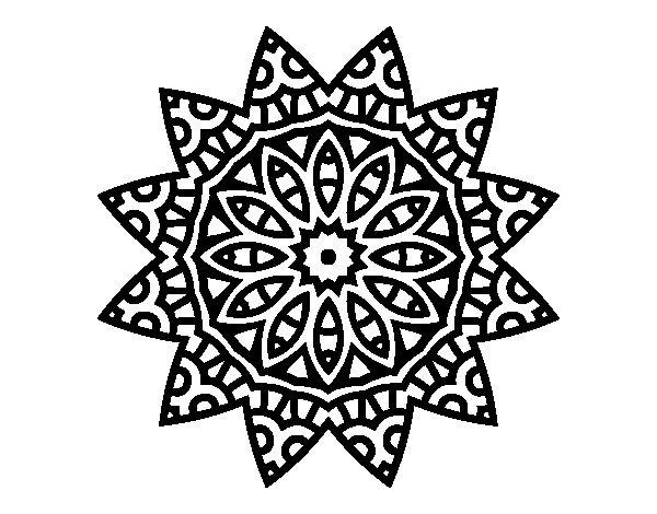 Disegno da colorare: Mandala di Stelle (Mandala) #117967 - Pagine da Colorare Stampabili Gratuite