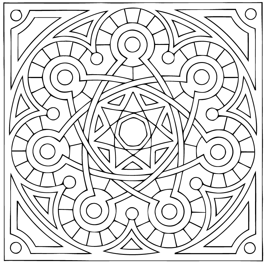 Disegno da colorare: Mandala di Stelle (Mandala) #118035 - Pagine da Colorare Stampabili Gratuite