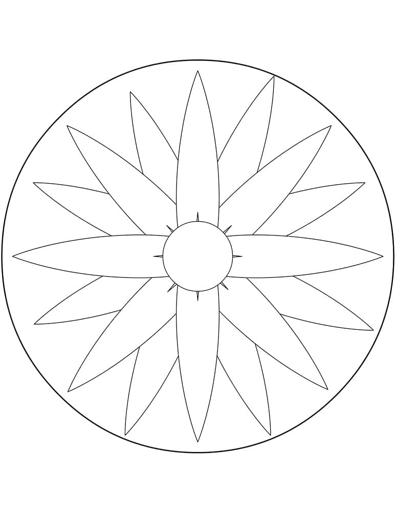 Disegno da colorare: Mandala Facili (Mandala) #175426 - Pagine da Colorare Stampabili Gratuite