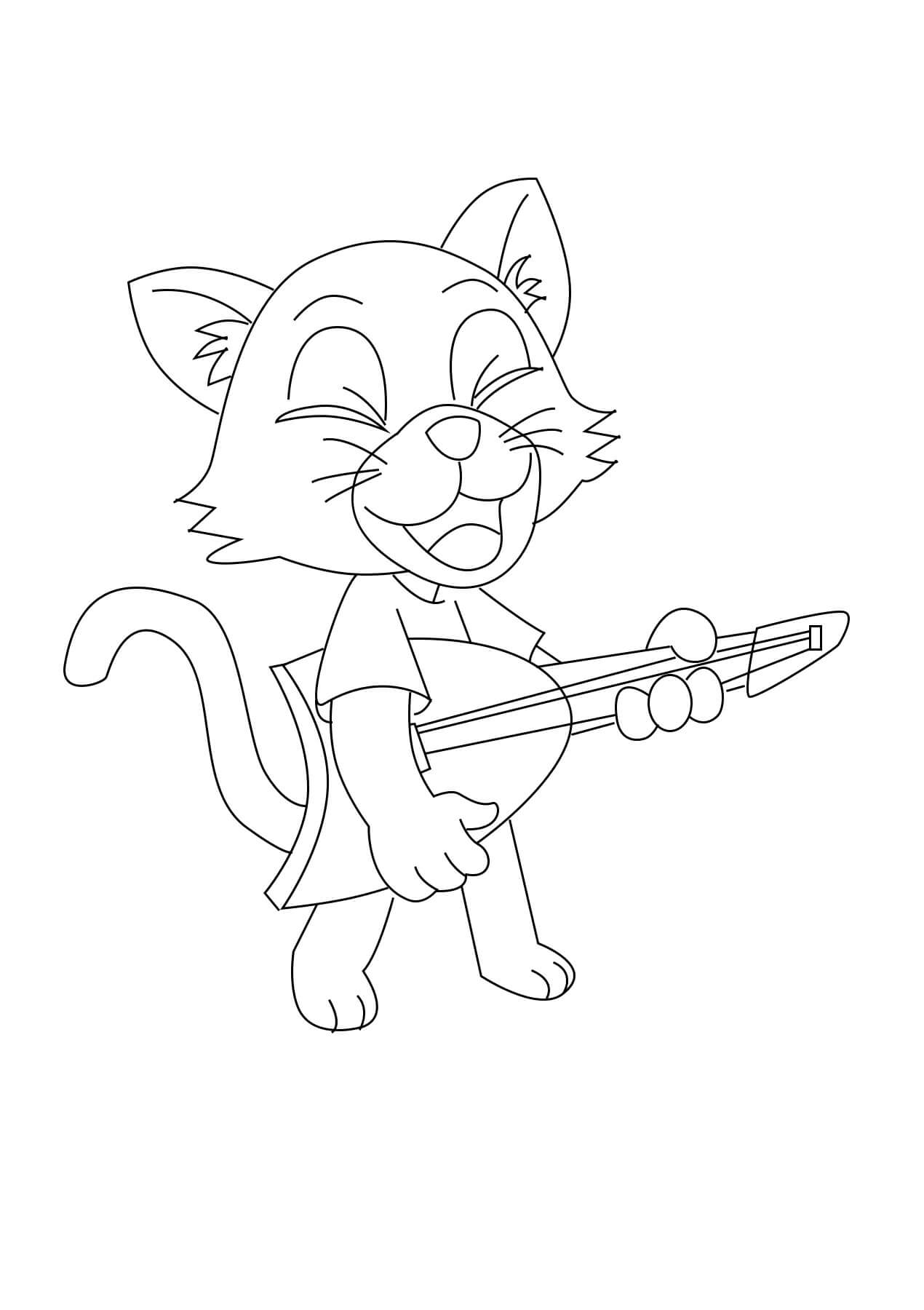 Disegno da colorare: Chitarra (Musica) #173152 - Pagine da Colorare Stampabili Gratuite