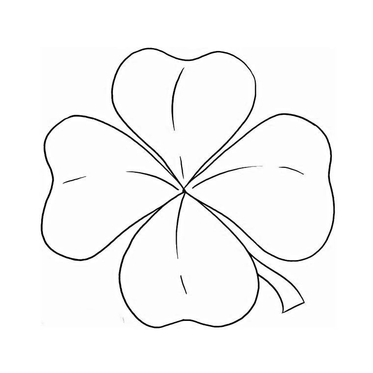 Disegno Quadrifoglio da colorare