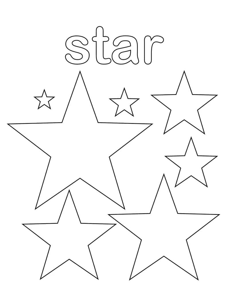 Disegno da colorare: Stelle (Natura e Stagioni) #177553 - Pagine da Colorare Stampabili Gratuite