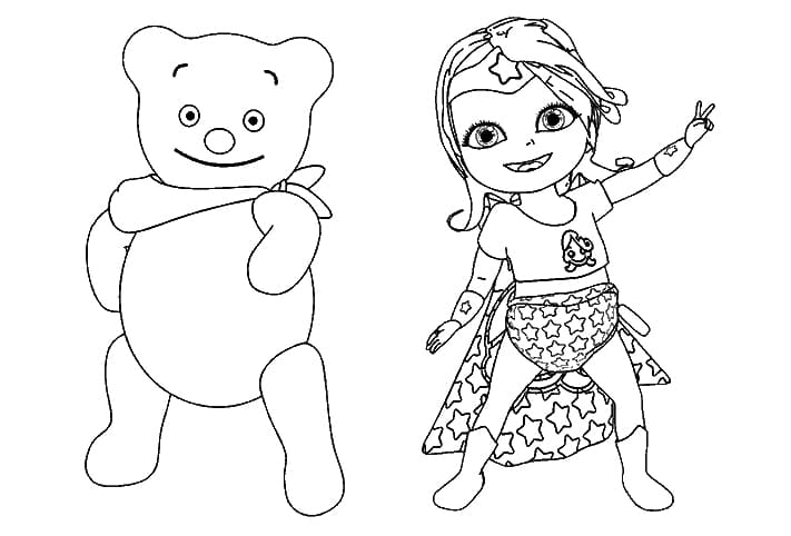 Disegno da colorare: Bambina Lilly (Personaggi dei Cartoni Animati) #182449 - Pagine da Colorare Stampabili Gratuite