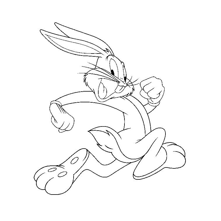 Disegno da colorare: Bugs Bunny (Personaggi dei Cartoni Animati) #26354 - Pagine da Colorare Stampabili Gratuite