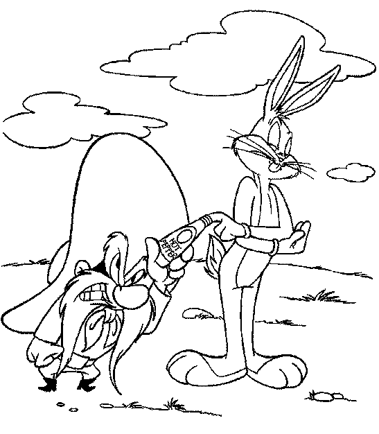 Disegno da colorare: Bugs Bunny (Personaggi dei Cartoni Animati) #26383 - Pagine da Colorare Stampabili Gratuite