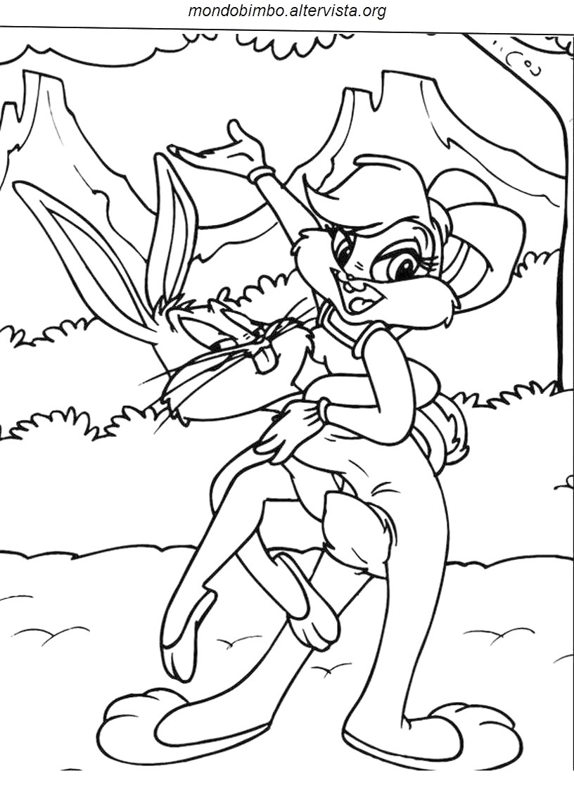 Disegno da colorare: Bugs Bunny (Personaggi dei Cartoni Animati) #26394 - Pagine da Colorare Stampabili Gratuite