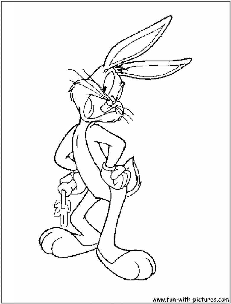 Disegno da colorare: Bugs Bunny (Personaggi dei Cartoni Animati) #26450 - Pagine da Colorare Stampabili Gratuite
