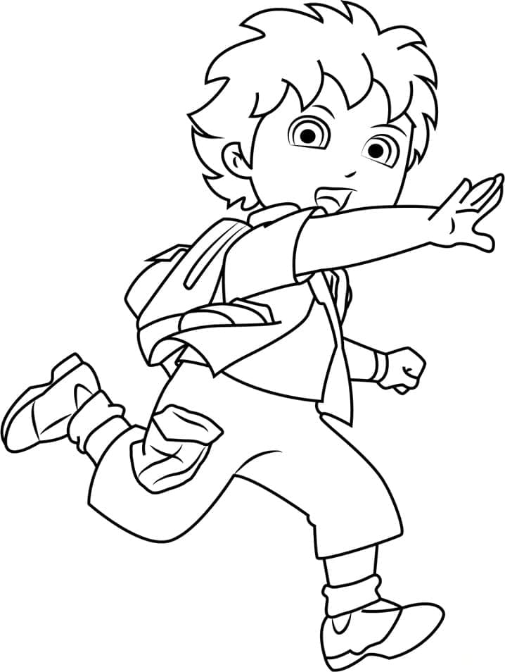 Disegno da colorare: Diego (Personaggi dei Cartoni Animati) #198007 - Pagine da Colorare Stampabili Gratuite