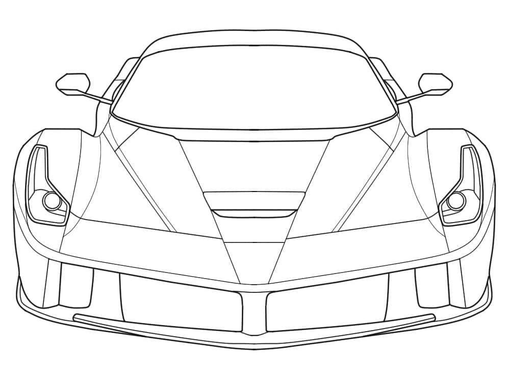 Disegno da colorare: Ferrari (Trasporti) #186914 - Pagine da Colorare Stampabili Gratuite