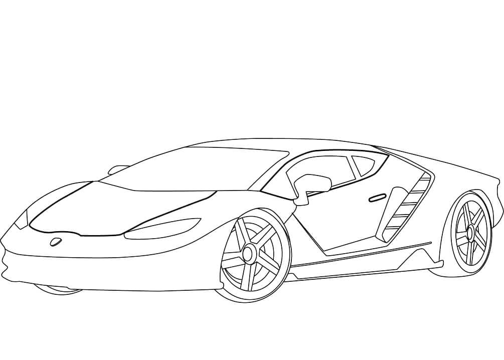 Disegno da colorare: Lamborghini (Trasporti) #174216 - Pagine da Colorare Stampabili Gratuite