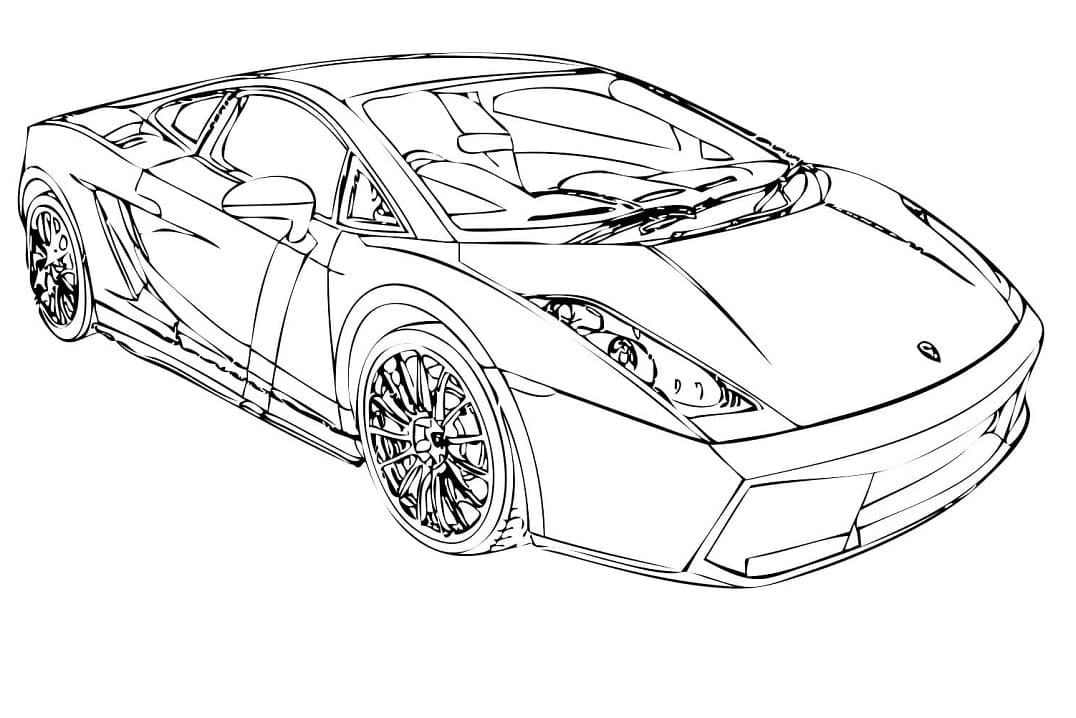 Disegno da colorare: Lamborghini (Trasporti) #174220 - Pagine da Colorare Stampabili Gratuite