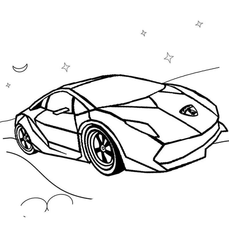 Disegno da colorare: Lamborghini (Trasporti) #174231 - Pagine da Colorare Stampabili Gratuite