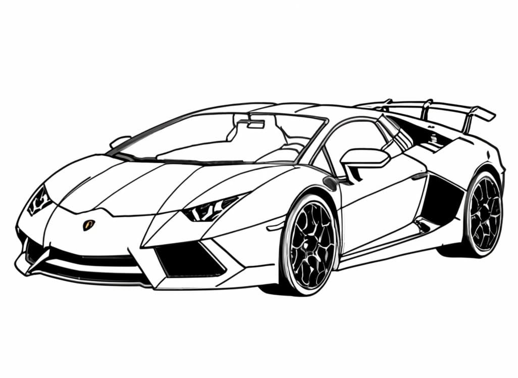 Disegno da colorare: Lamborghini (Trasporti) #217280 - Pagine da Colorare Stampabili Gratuite