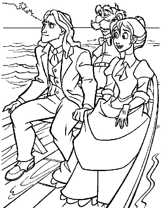 Disegno da colorare: Piccola Barca / Canoa (Trasporti) #142339 - Pagine da Colorare Stampabili Gratuite