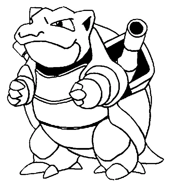 Disegno Blastoise in piedi con i pugni chiusi da colorare Disegno Blastoise in piedi con i pugni chiusi da colorare