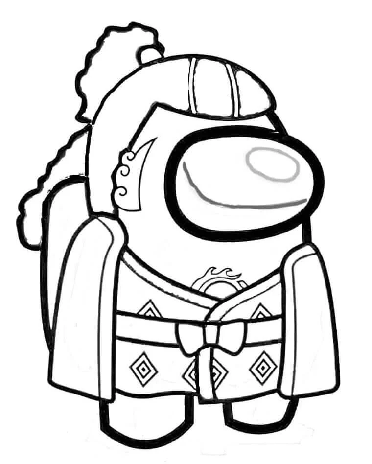 Disegno Personaggio Tra noi vestito da Jinbei da colorare Disegno Personaggio Tra noi vestito da Jinbei da colorare