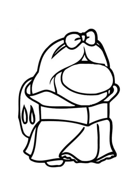 Disegno Tra noi personaggio vestito da principessa da colorare
