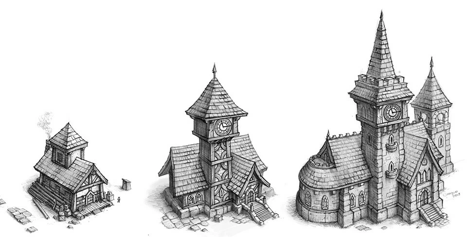 Disegno World of Warcraft evoluzione di un municipio da colorare
