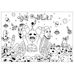 Disegno da colorare: Arte Doodle (Altri) #190852 - Pagine da Colorare Stampabili Gratuite