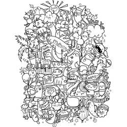 Disegno da colorare: Arte Doodle (Altri) #190863 - Pagine da Colorare Stampabili Gratuite