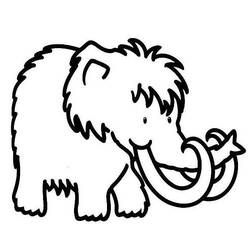 Disegno da colorare: Mammut (Animali Preistorici) #19174 - Pagine da Colorare Stampabili Gratuite