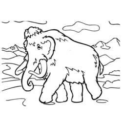 Disegno da colorare: Mammut (Animali Preistorici) #19182 - Pagine da Colorare Stampabili Gratuite