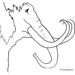 Disegno da colorare: Mammut (Animali Preistorici) #19190 - Pagine da Colorare Stampabili Gratuite