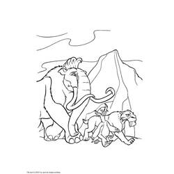 Disegno da colorare: Mammut (Animali Preistorici) #19234 - Pagine da Colorare Stampabili Gratuite