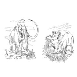 Disegno da colorare: Mammut (Animali Preistorici) #19282 - Pagine da Colorare Stampabili Gratuite
