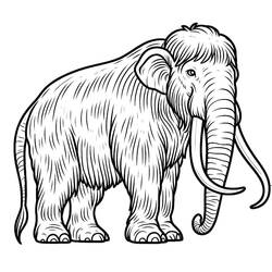 Disegno da colorare: Mammut (Animali Preistorici) #212510 - Pagine da Colorare Stampabili Gratuite