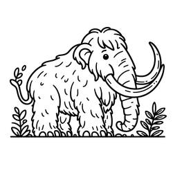 Disegno da colorare: Mammut (Animali Preistorici) #212511 - Pagine da Colorare Stampabili Gratuite