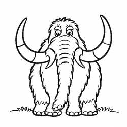 Disegno da colorare: Mammut (Animali Preistorici) #212513 - Pagine da Colorare Stampabili Gratuite