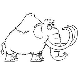 Disegno da colorare: Mammut (Animali Preistorici) #212528 - Pagine da Colorare Stampabili Gratuite