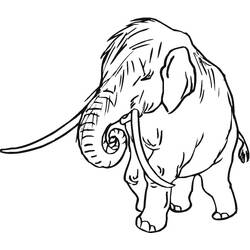 Disegno da colorare: Mammut (Animali Preistorici) #212535 - Pagine da Colorare Stampabili Gratuite
