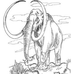 Disegno da colorare: Mammut (Animali Preistorici) #212536 - Pagine da Colorare Stampabili Gratuite