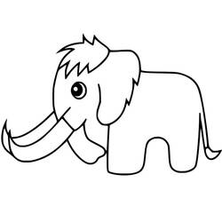 Disegno da colorare: Mammut (Animali Preistorici) #212544 - Pagine da Colorare Stampabili Gratuite